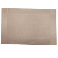 Tapis de Table en PVC de Cuisine de Style Moderne Imperméable et Résistant à la Chaleur Rectangulaire Décoratif Gris Tissé Design