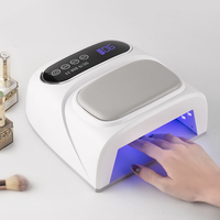 Sèche-ongles professionnel sans fil rechargeable 2 en 1, 180W, séchage rapide, lampe à ongles LED UV avec 42 ampoules LED pour salon