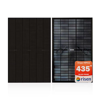 Risen pvt solaire thermique 435w panneau hybride 435w 440w 445w 450w455w 460w TOPcon panneau solaire à cadre noir type N double module de verre