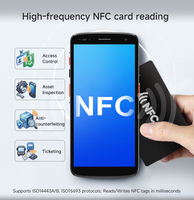 Escáner de Código de Barras PDA de 6 Pulgadas, Android 15, Portátil, Resistente IP67, PDA con 4G, Wi-Fi, 64 GB de Memoria, Escáner de Códigos QR 1D y 2D, Lector de Tarjetas NFC