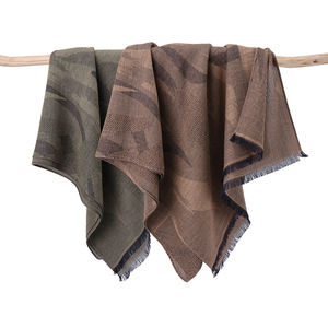 ผ้าพันคอผ้าฝ้ายลายพรางสำหรับผู้ชายผ้าพันคอทอลายพรางมีพู่ห้อยแบบดั้งเดิม - Product Image 1