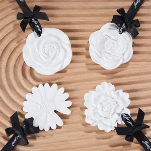 New Gypsum Ceramic Ornaments Aromatherapy Light Luxury Ancient Home Perfume Diffuser Stone Tablet Plaster Fragrance Pendant