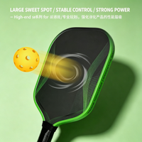 Pala de Pickleball USAPA Estándar de Nylon sin Bordes, Elección del Atleta, Mango Alargado, Impresión UV, 220g, 40 Agujeros, Logotipo Personalizado, Portátil