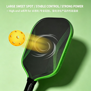 Custom Logo Pickleball Paddle Set with 2 Rackets 4 Balls and Carrying Case for <b>School</b> Club Starter <b>Kit</b> - Product Image 5