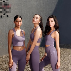 Women's Fitness Bodysuit Gym Wear TWO Piece Yoga Romper With Zipper Quick Dry Bodyfitting Exercise Jumpsuit Wholesale - Product Image 1