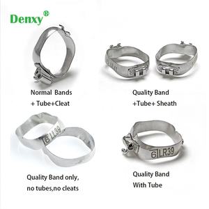 Hoge Kwaliteit Denxy Denxy <span class=keywords><strong>Dental</strong></span> Orthodontische Tandheelkundige Molaire Banden Orthodontische Molaire Banden Met Buis Cleat Sheath Premolaire <span class=keywords><strong>Band</strong></span> - Product Image 2