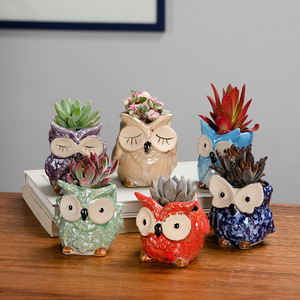 Maceta de Cerámica Pequeña, Linda y Económica, con Impresión Completa, Estilo Vintage, Ecológica, para Suculentas, Cactus, Jardín, Personalizable - Product Image 3