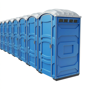 Cabine de toilettes publique portable, durable et écologique de qualité supérieure, solution de toilettes mobiles en plastique pour événements extérieurs et appartements - Product Image 1