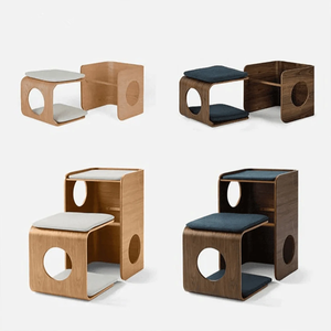 Casa para gatos moderna personalizable multicapa hecha de madera sostenible Muebles para mascotas de moda Jaulas ecológicas para amigos peludos - Product Image 4
