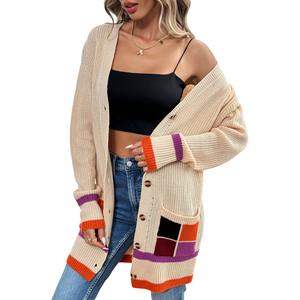 Autumn Winter Women Cardigan Jacket <strong>Blazer</strong> Shrug Cozy Hand Knitted Cropped Luxury Fashion Free Size Business OEM