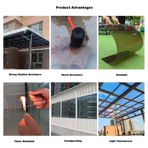 Tất cả các màu đen trong suốt PC Board chống UV chống tác động chống đạn với quân sự Màu Xanh Lá Cây độ bền tùy chỉnh cắt dịch vụ có sẵn - Product Image 2