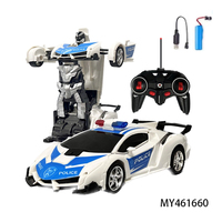 Mobil RC Transformasi Robot Pintar, Deformasi Satu Sentuhan, Skala 1:18, 6 Saluran, Mobil Remote Control, Mainan Deformasi untuk Anak-anak