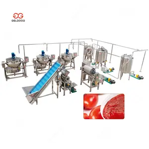 Tomato Ratatouille Paste Production Cooling Pulping Grinder Process Machine Tomato Ketchup Equipment