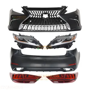 Car Body Kits for LEXUS ES ES300h ES350 2013-2018 Upgrade 2023 LOOK Front Bumper Triple LED Headlights Rear Bumper Tail Lights