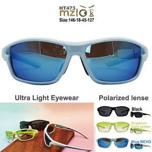 2025 Mizilook 473 TR90 Ultra Light Eyewera TAC Gafas deportivas Lentes polarizadas Gradasi Green Polarized Blue Gafas de sol - Product Image 1