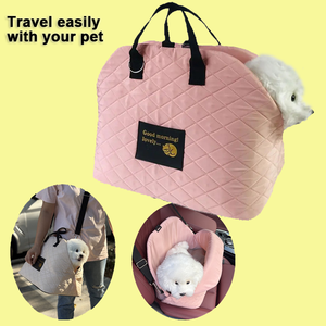 Fourre-tout pour animaux de compagnie à double usage Imperméable pour chien, chat, chiot, harnais moderne portable et pliable pour voiture, maison, polyester - Product Image 5