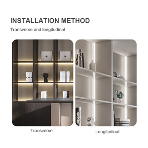 Nuovo tipo di <span class=keywords><strong>mobili</strong></span> senza saldatura profilo luce armadio vino luce incorporata <span class=keywords><strong>Led</strong></span> alluminio 12v 10*10 <span class=keywords><strong>soggiorno</strong></span> DC 12V moderno 80 - Product Image 6