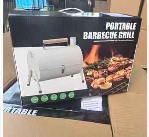 Barbecue coréen portable pliable pour l'extérieur, four circulaire, grills à charbon de <span class=keywords><strong>bois</strong></span> pour le <span class=keywords><strong>camping</strong></span> avec poêle antiadhésive en métal, prêt pour la <span class=keywords><strong>plage</strong></span> - Product Image 4