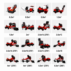 Mini <span class=keywords><strong>Betoniera</strong></span> Autocaricante 4WD Diesel, Miscelatore di Cemento Mobile, Piccola <span class=keywords><strong>Betoniera</strong></span> Autocaricante per Costruzioni Certificata CE - Product Image 2