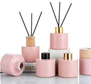 Empty Diffuser Glass <b>Bottles</b> 50ml 100ml 150ml <b>200ml</b> Gold Silver Black Ring Screen Printing Rubber Stopper Customizable Capacity - Product Image 6