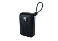Batterie externe portable Li-Polymère haute capacité 10000mAh avec affichage LED, charge super rapide 22.5W/18W/20W, Type-C et câbles
