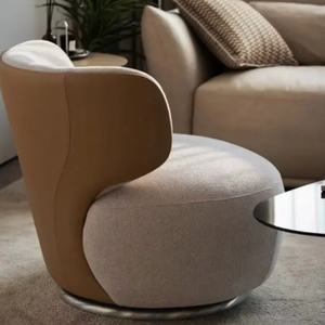 Fauteuil pivotant moderne pour chambre à coucher, salon, luxe léger, créatif, minimaliste, réception, négociation - Product Image 5