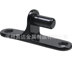 Bisagras de puerta ovaladas de acero inoxidable 304, montadas en la pared, negras, apertura de 180 grados, de alta resistencia para paredes de granjas - Product Image 5