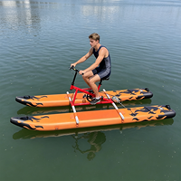 Vélo aquatique gonflable en PVC résistant aux intempéries Série WB – Vélo aquatique d'usine pour parcs aquatiques côtiers et divertissements en plein air