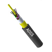 Câble en fibre optique adss, 12/24 /36/48 core, 200M, 1km, vente en gros, haute qualité