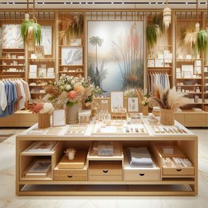 โซลูชันการติดตั้งร้านค้าแบบกำหนดเองแบบครบวงจรและการแสดงภาพรวมถึงโต๊ะแสดงผลแบบขายปลีกพร้อมถาดแสดงอุปกรณ์เสริม - Product Image 1