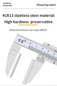 Hengliang Brede Mond Eendenbek Grote Nonius Remklauw 0-150Mm Roestvrij Staaldraad Touw Meetinstrument - Product Image 3
