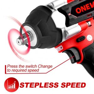 <span class=keywords><strong>Llave</strong></span> de <span class=keywords><strong>Impacto</strong></span> Eléctrica sin Escobillas de 1800N.M y 1/2 Pulgada con <span class=keywords><strong>4</strong></span> Enchufes, 2 Baterías, <span class=keywords><strong>Llave</strong></span> de Tornillos, Herramienta Eléctrica para Camiones - Product Image 4