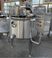 Machine à Cuire le Fromage avec Moteur et Pompe Automatique, Capacité 300L-1000L, Longue Durée de Vie