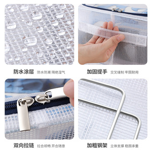 Transparent Shoe Storage Box <b>Foldable</b> Steel <b>Frame</b> Dustproof Under <b>Bed</b> Storage Rectangle Solid Color Organize Home Use - Product Image 3