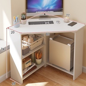 Hiện đại phong cách mới đơn giản góc hộ gia đình căn hộ nhỏ phòng khách bàn đa năng góc nghiên cứu bàn tam giác - Product Image 4