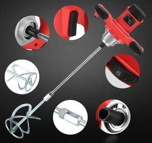 Mélangeur électrique professionnel de poudre de ciment et de mastic de qualité industrielle 2100W, moteur à balais 220V, outils électriques professionnels, garantie 1 an - Product Image 6