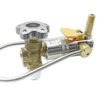 Connecteur rapide pour remplissage de bouteilles de gaz comprimé CZ G5/8 NPT1/4 240 bars avec loquet de sécurité pour station de remplissage