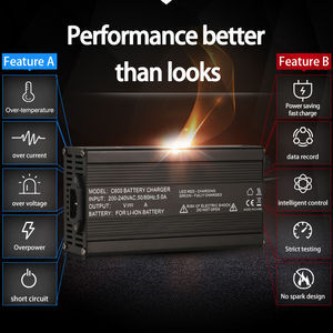 <span class=keywords><strong>Chargeur</strong></span> de batterie automatique au lithium/au plomb-acide C600 600W 84V 5A avec boîtier en aluminium, certifié CE, pour scooter électrique, charge rapide - Product Image 3