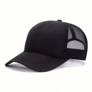 Gorra de béisbol deportiva al por mayor, de 6 paneles, de color liso, transpirable, de malla, de secado rápido para verano - Product Image 3