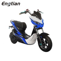 Scooter Eléctrico de 60V con Certificación CE, Motocicleta Eléctrica de 1200W, Scooter Eléctrico Rápido para Adultos con Pedales