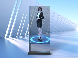 55-Inch Touchscreen Advertising Board 10-Point Capacitive Touch Elevator <strong>Windows</strong>/Android OS Tempered Glass Indoor Use - Product Image 5