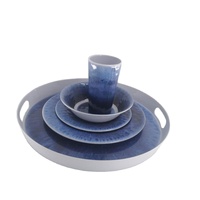 100% ensembles de luxe en mélamine ustensiles de cuisine personnalisés ensembles de vaisselle en mélamine ensemble de table en mélamine Surface martelée