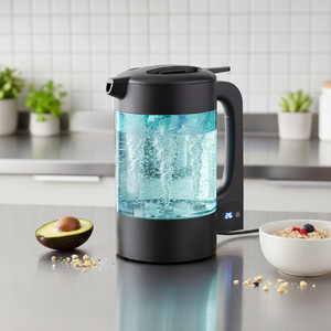 Bouteille d'eau hydrogénée en <span class=keywords><strong>plastique</strong></span> enrichie en hydrogène, technologie SPE PEM, capacité 2L, 2000PPB, générateur d'eau intelligent de bureau - Product Image 1