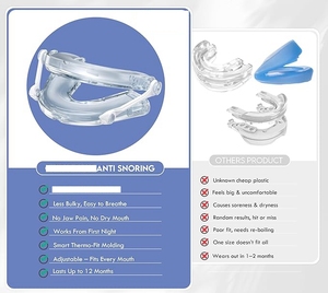 Dispositif anti-ronflement 2026 à avancement <span class=keywords><strong>mandibulaire</strong></span> – Protège-dents réglable sans BPA avec technologie de sommeil silencieux - Product Image 5