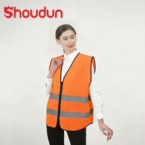 <span class=keywords><strong>Gilet</strong></span> de sécurité haute visibilité avec fermeture éclair pour femmes et hommes, travail de circulation, course à pied, géomètre, <span class=keywords><strong>gilet</strong></span> de chantier avec 2 bandes réfléchissantes - Product Image 1