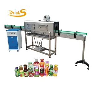 Manual Type Jars / Cups / Plastic Bottle Sleeve Label Heat Steam Shrink Tunnel Wrapping Machine With Factory Price