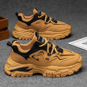 Nouvelles baskets M2157 pour hommes, chaussures de sécurité de travail, baskets de sport décontractées rétro à semelle épaisse, rehaussantes, style papa - Product Image 4
