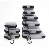 Étui de rangement pour écouteurs et câbles en EVA et nylon, résistant aux chocs, étanche et anti-poussière, avec option pour écouteurs - Sac de rangement portable