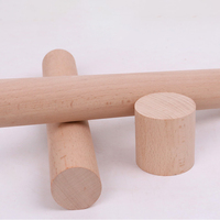 Tiges de cheville en bois non finies artisanat faisant des bâtons de bois dur ronds non finis bouleau hêtre Balsa Long petit bâton de bois