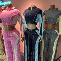 Ensemble de jogging 2 pièces pour femme Printemps-Automne 2026 – Veste de baseball et pantalon de sport personnalisé